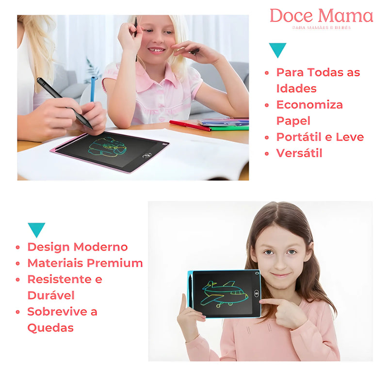 Tablet Criativo LCD Doce Mama: Diversão e Aprendizado em Cada Desenho