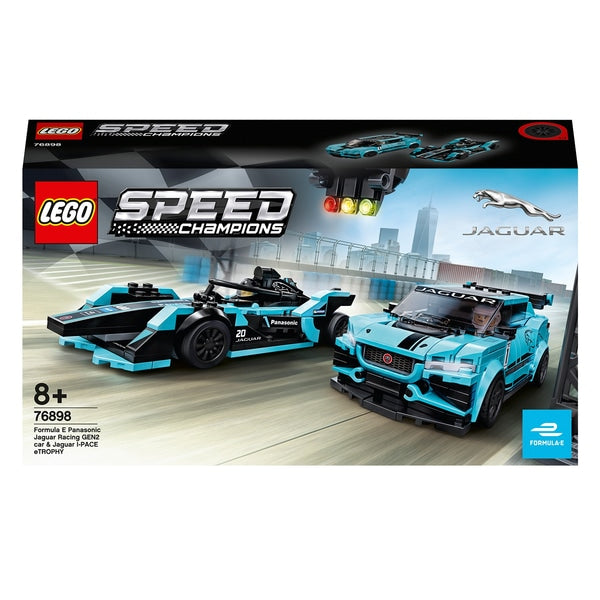 LEGO 76898 - Carro Speed Champions Fórmula E Panasonic Jaguar Racing GEN2 e Jaguar I