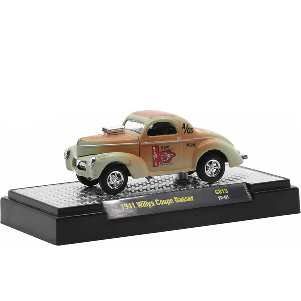 Miniatura 1941 Willys Coupe Gasser 1/64 | M2 Machines (Hobby Gassers Release GS13) (B&M)