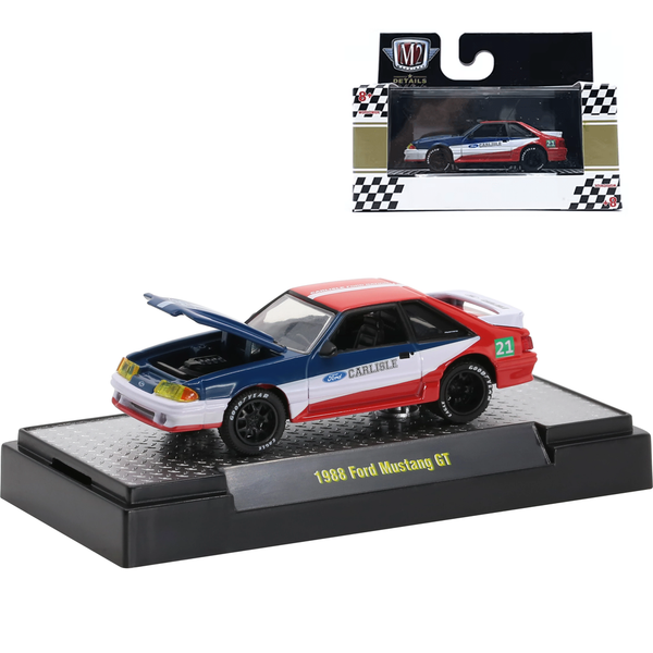 Miniatura 1988 Ford Mustang GT 1/64 | M2 Machines (Auto Promos) (Carlisle Ford Nationals)