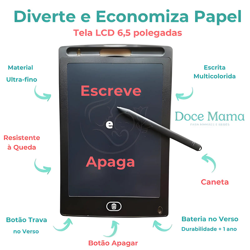 Tablet Criativo LCD Doce Mama: Diversão e Aprendizado em Cada Desenho