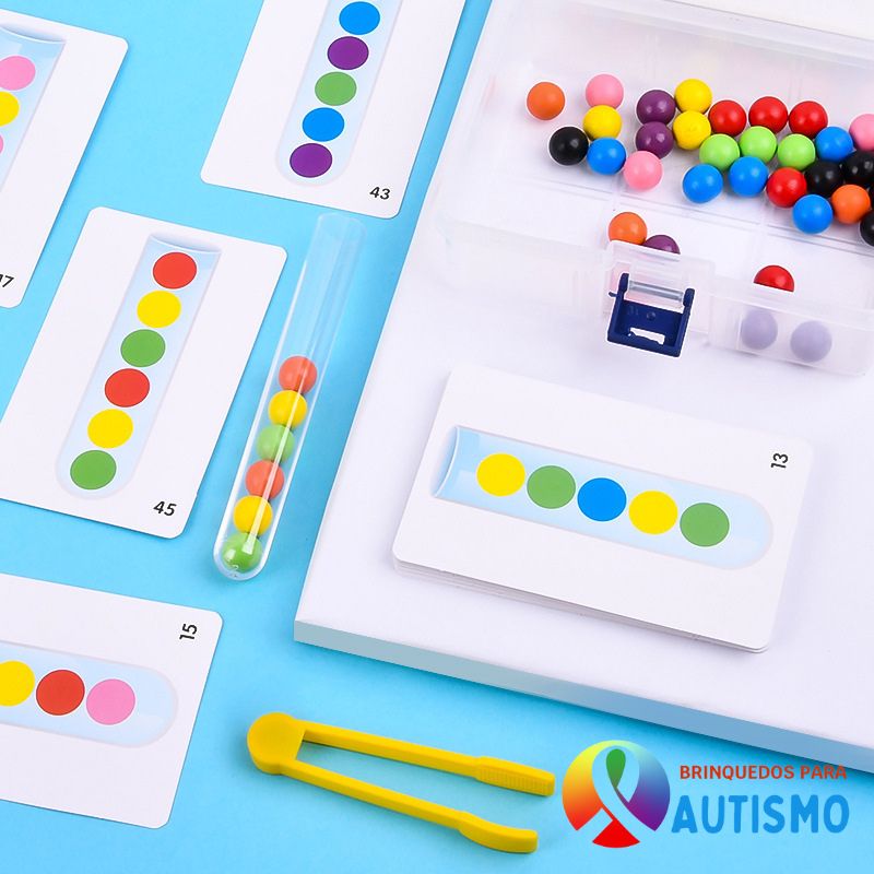 Brinquedo Montessori Concentração Lógica e Treino Motor