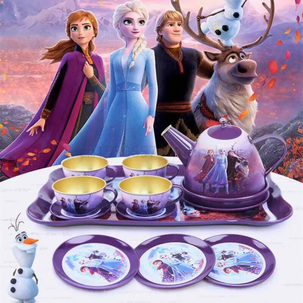 Conjunto de Chá Frozen em Metal