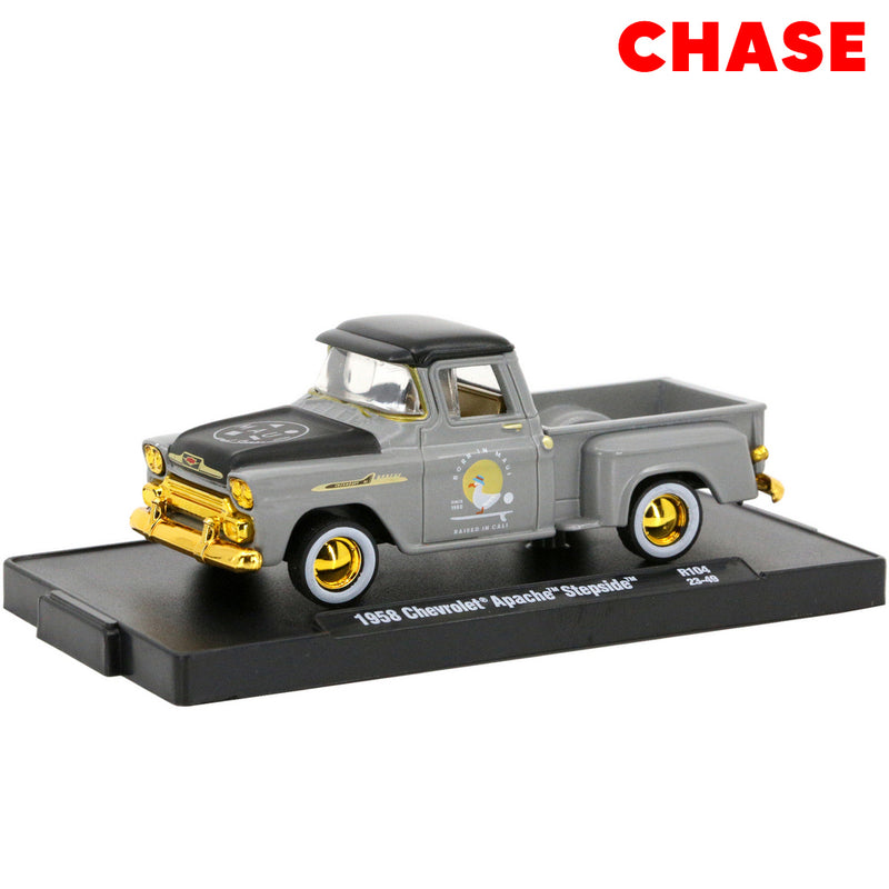 Miniatura 1958 Chevrolet Apache Stepside (CHASE) 1/64 | M2 Machines (Auto Drivers R104) (Maui & Sons)