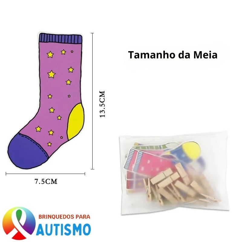 Jogo Educativo Infantil Correspondência Meias