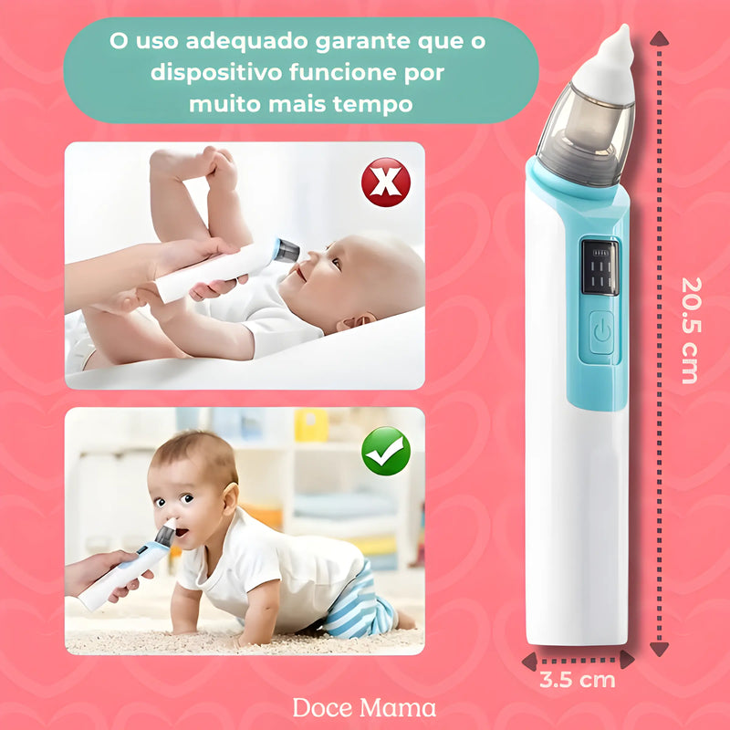 Aspirador Nasal Elétrico BabyCare - Sunshine