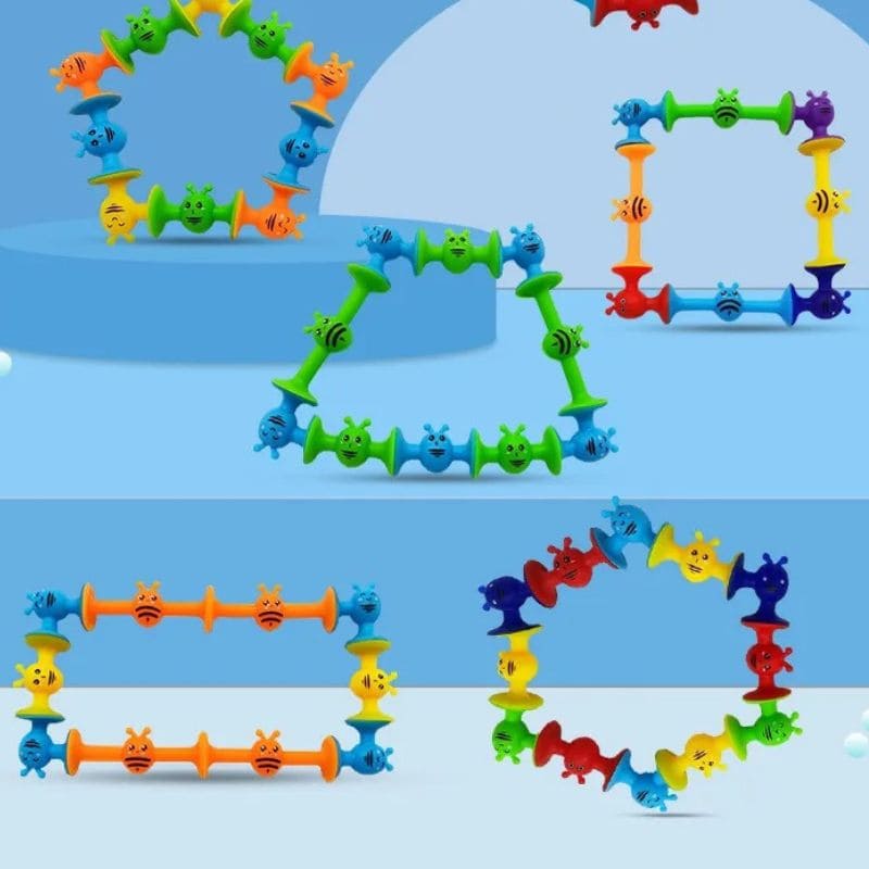 Brinquedo de Construção Com Ventosa Educativo