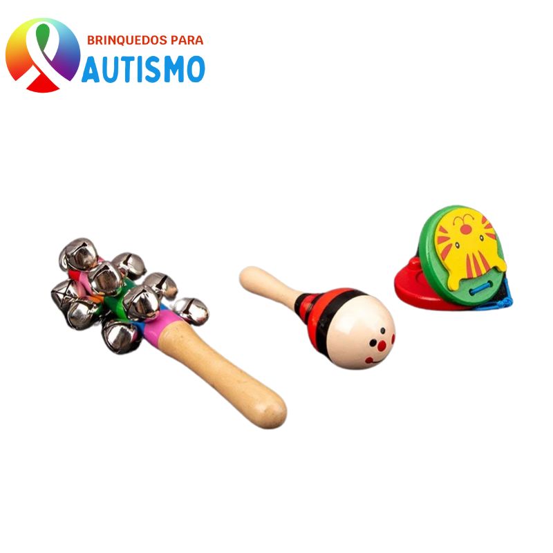 Kit Montessoriano de Madeira Com 9 Brinquedos