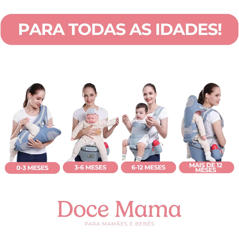 Porta Bebê Canguru Ergonômico Frontal - DoceMama