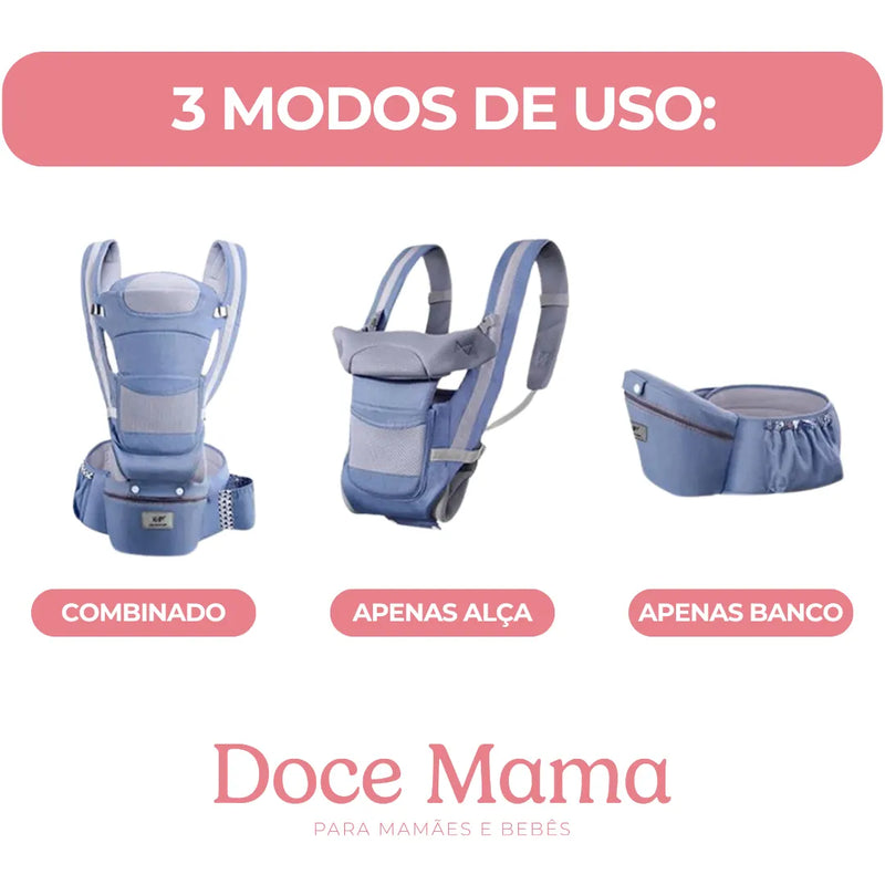 Porta Bebê Canguru Ergonômico Frontal - DoceMama