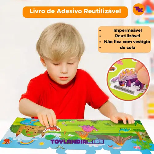 Álbum de Adesivos Reutilizáveis - Temas Educativos