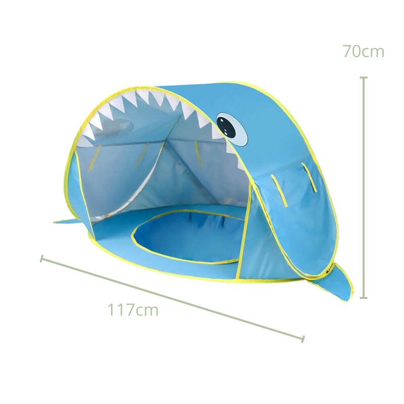 Barraca Com Piscina Proteção UV + Acessórios de Transporte de Praia Bambino