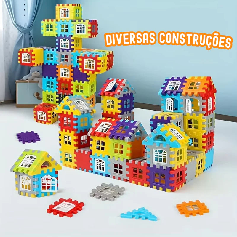 Blocos de Construção Encaixe e Construa- Sunshine Kids