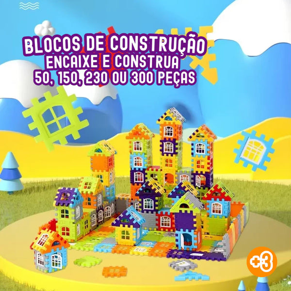 Blocos de Construção Encaixe e Construa- Sunshine Kids