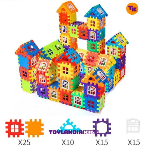 Blocos de Construção Encaixe e Construa- Sunshine Kids