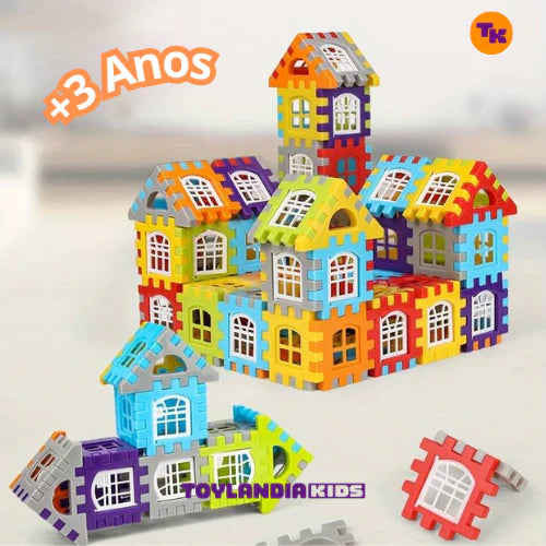 Blocos de Construção Encaixe e Construa- Sunshine Kids