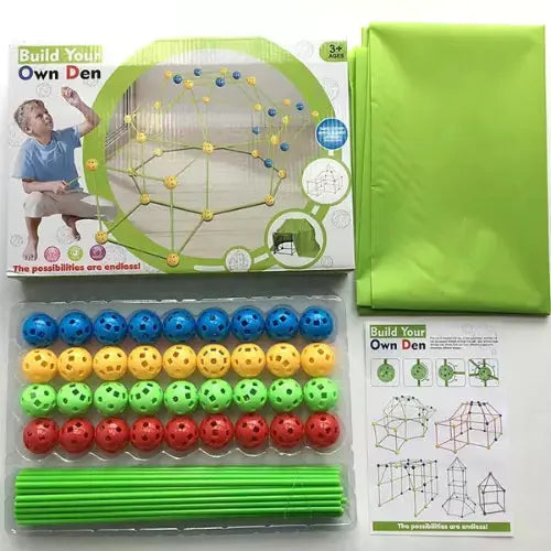 Cabana Kids + BRINDE (Tenda) - Kit de Construção Infantil