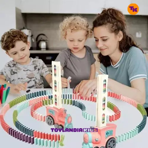 Trem Divertido de Brinquedo - Empilhador de Dominó