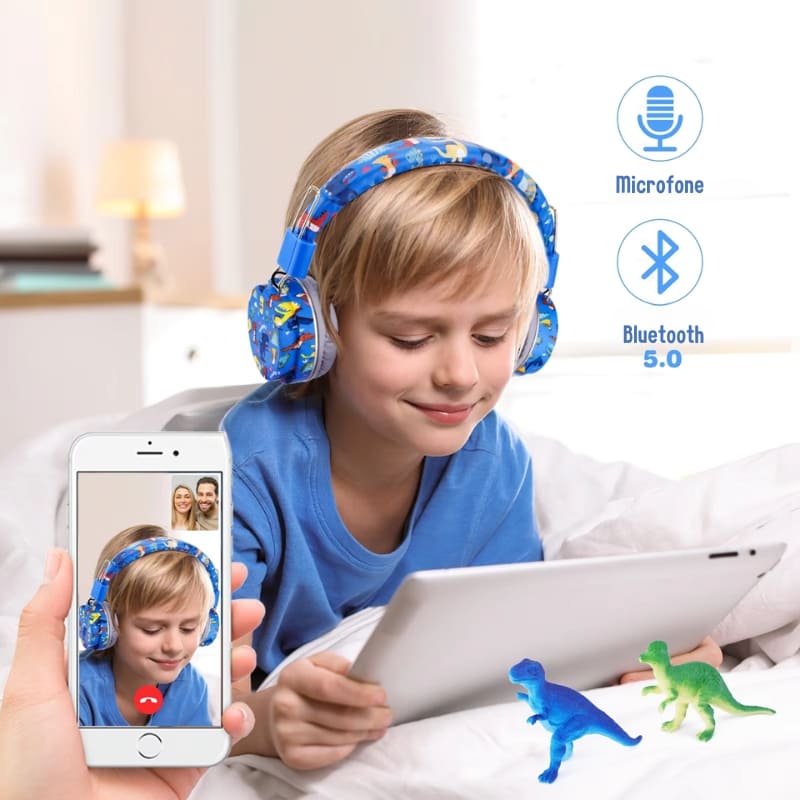 Fone de Ouvido Infantil Bluetooth 5.0 Modelo Desenho Animado