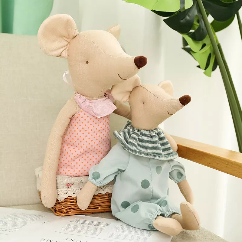 Boneca de Pelucia Infantil Mouse Family