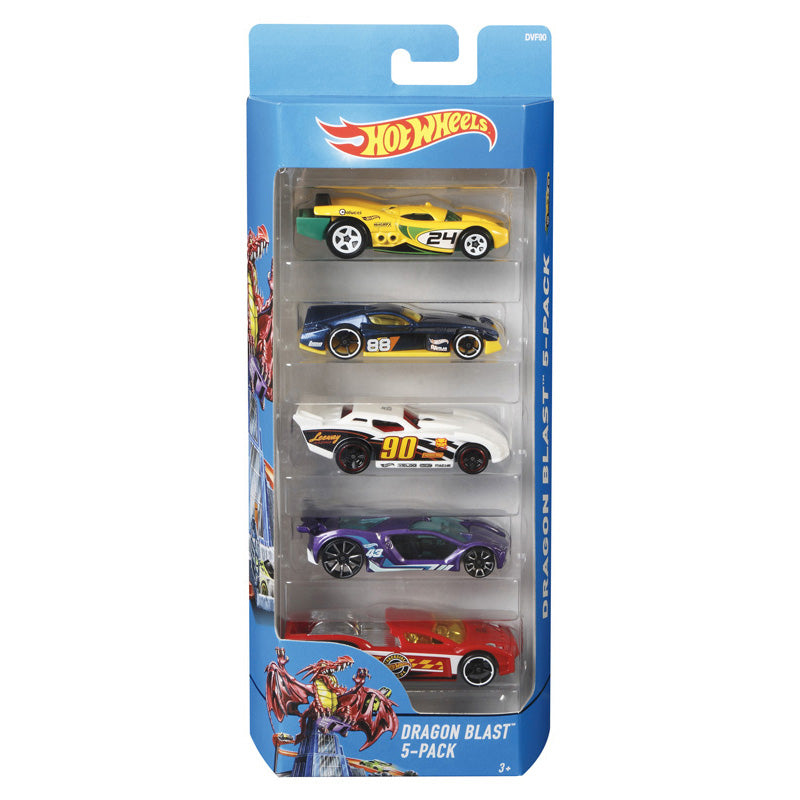 Hot Wheels Carrinhos Colecionáveis Kit com 5 Unidades (modelos podem variar)