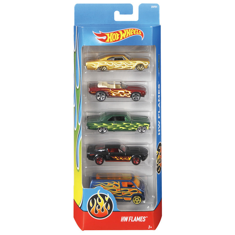 Hot Wheels Carrinhos Colecionáveis Kit com 5 Unidades (modelos podem variar)