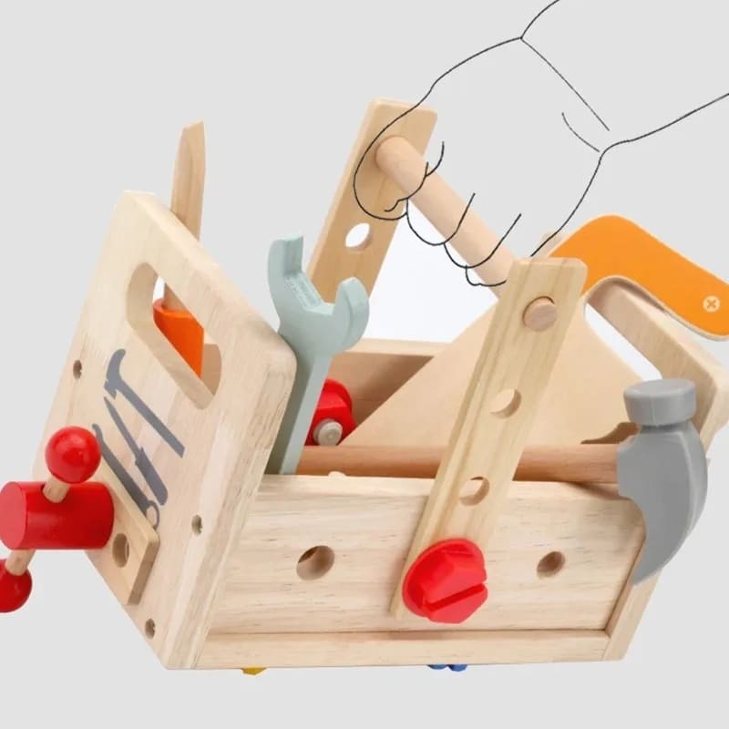 Kit de Ferramentas Infantil - Montessori Brinquedos