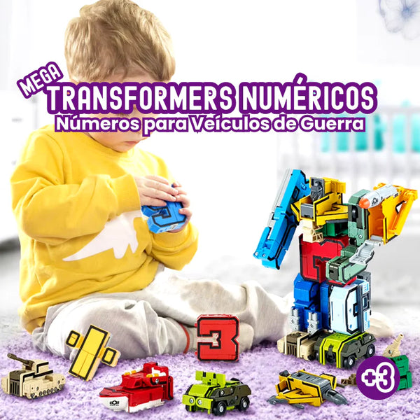 Mega Transformers Numérico - Números para Veículos de Guerra