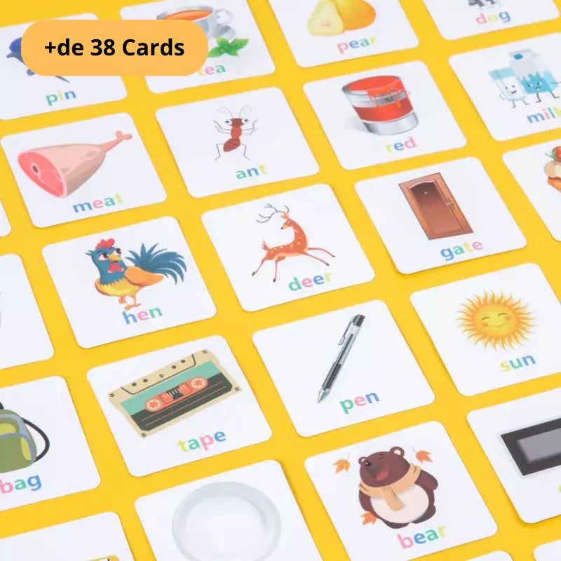 Puzzle Card - Jogo Infantil de Soletração de Carta Para Aprender Inglês