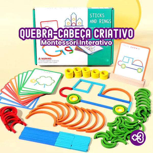 Quebra-Cabeça Criativo - Montessori Educativo