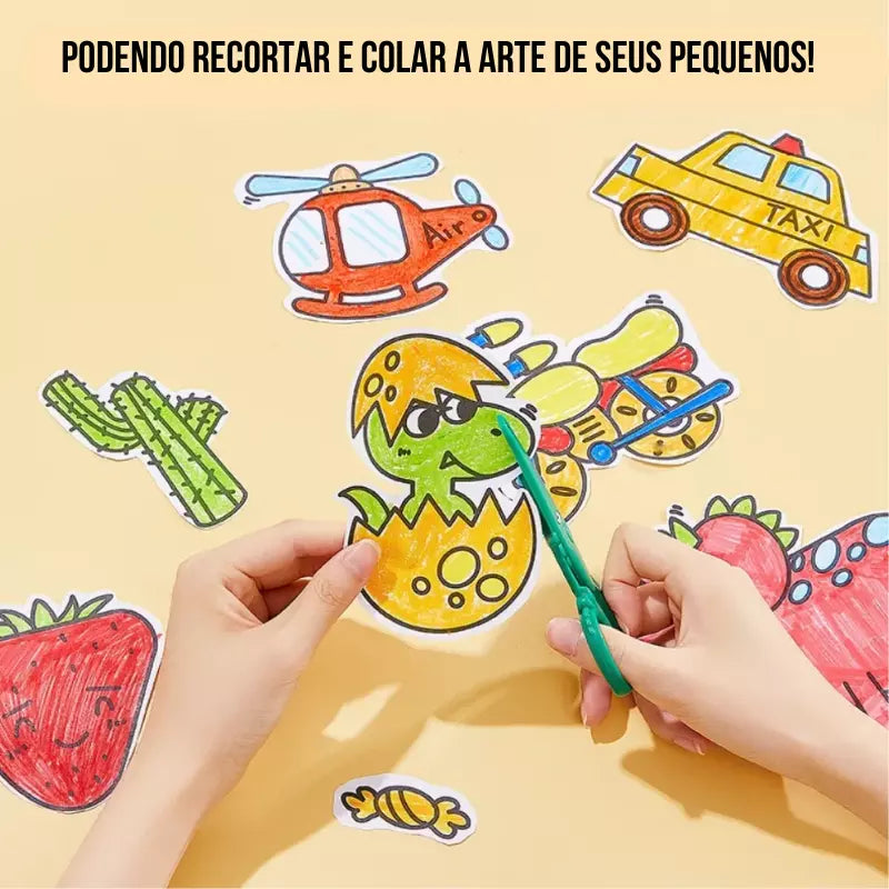 ColorPaint - Rolo de 3m de Desenho Infantil Para Colorir