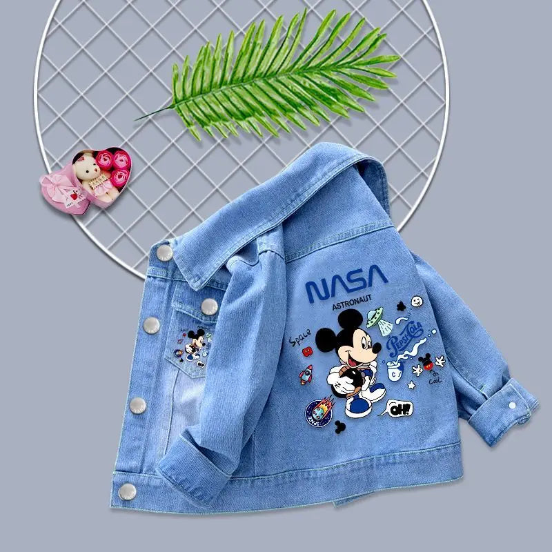 Jaqueta Jeans Infantil Mickey e Minnie