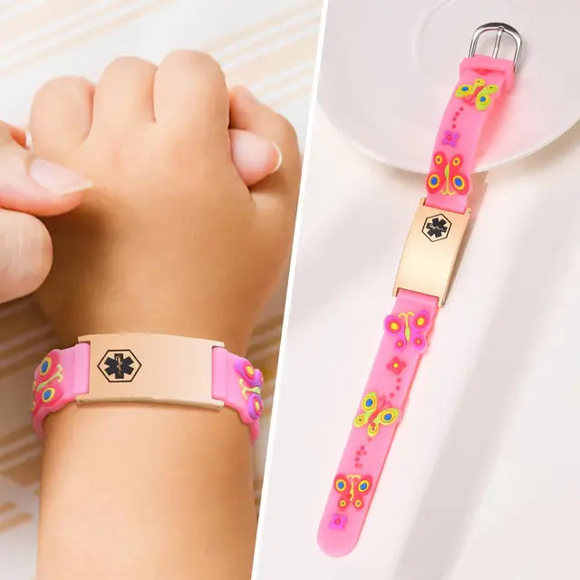 Pulseira ID personalizada para meninas e meninos, ajustável Silicone gravar cotações, presente inspirado, Customzied ID