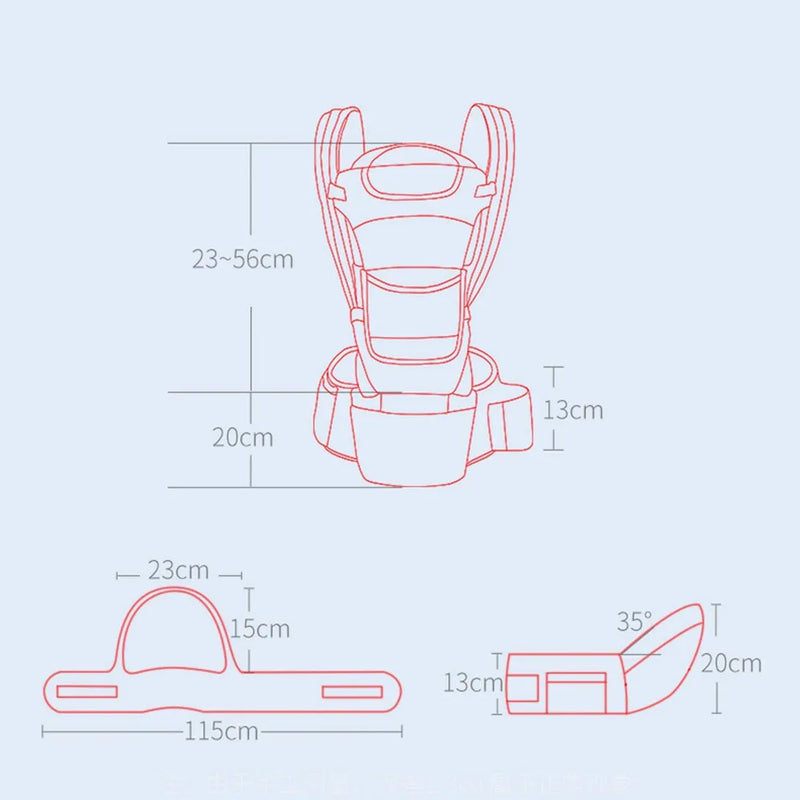 Porta Bebê Canguru Ergonômico Frontal - DoceMama