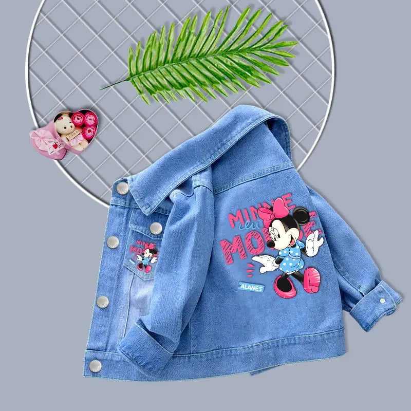 Jaqueta Jeans Infantil Mickey e Minnie