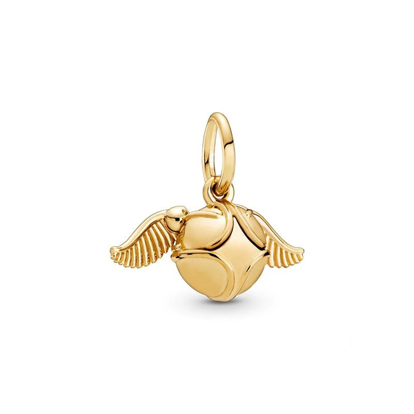 Pingente em prata com Banho em Ouro - Charm Pomo de Ouro Harry Potter