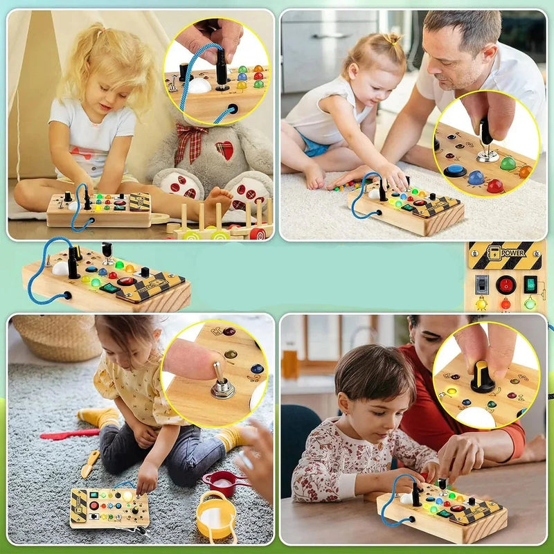 Montessori Brinquedo Interruptor de Luz