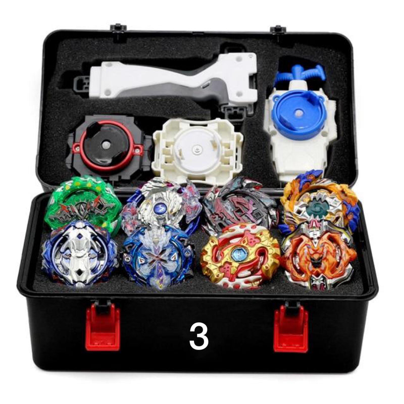 Kit De Beyblade 11 Peças Maleta Completa