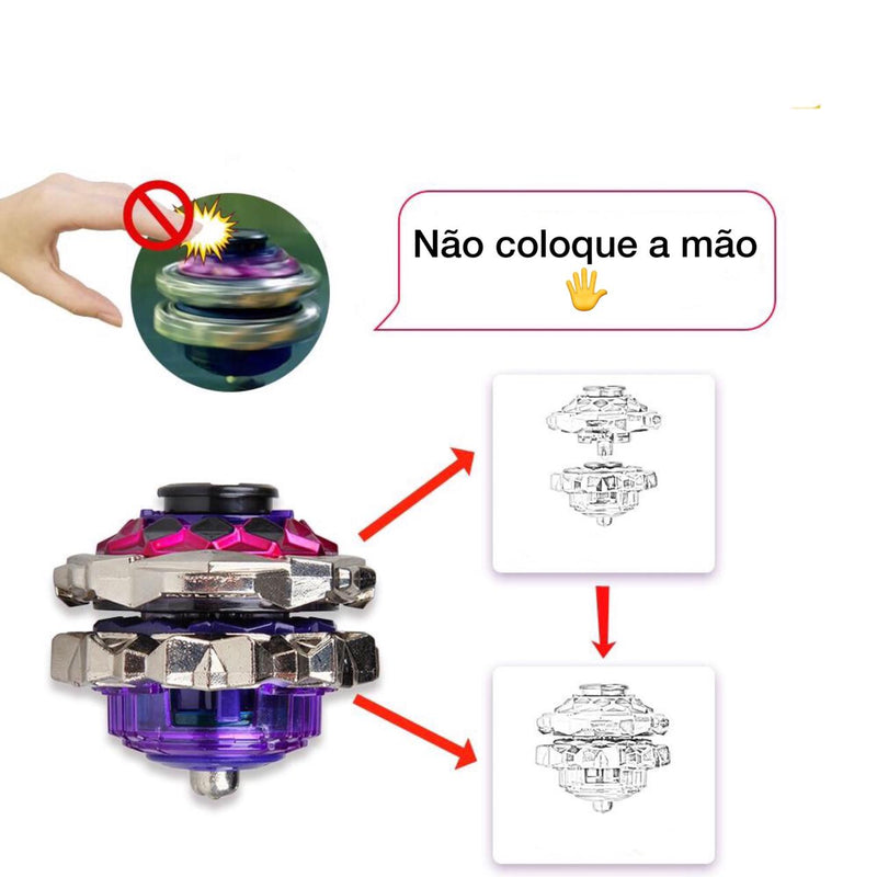 Conjunto Beyblade Ultra Potente + Lançador