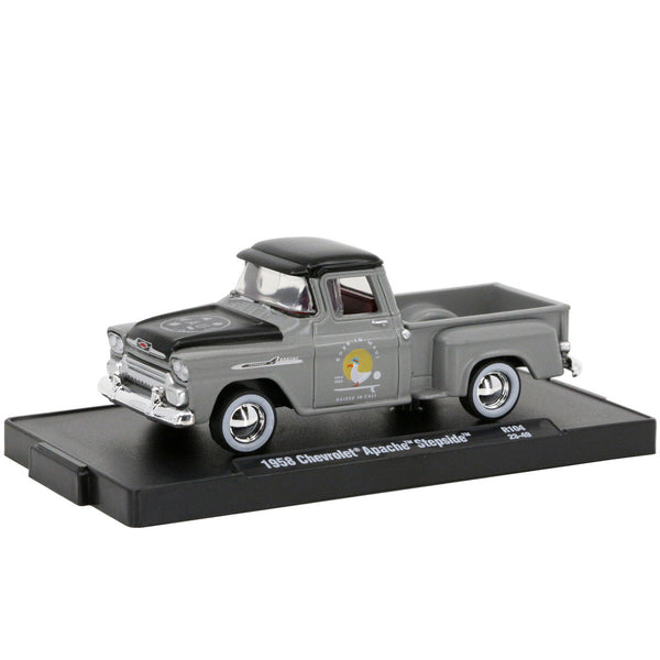 Miniatura 1958 Chevrolet Apache Stepside 1/64 | M2 Machines (Auto Drivers R104) (Maui & Sons)