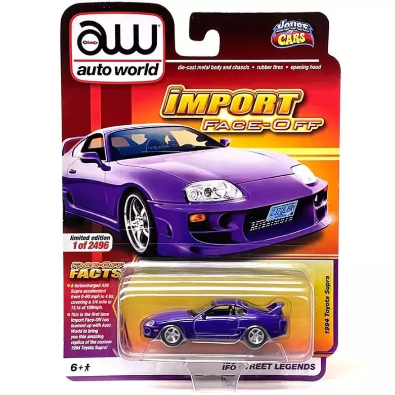 Miniatura 1994 Toyota Supra 1/64 | Auto World (Import Face-Off) (House of Cars)