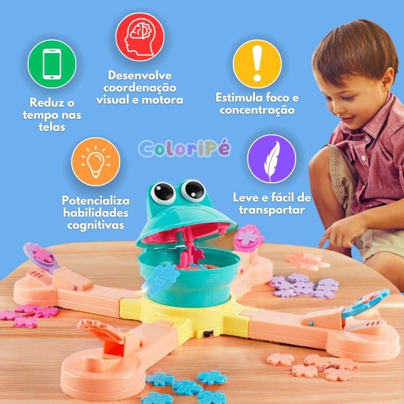 Brinquedo Educativo Sapinho Comilão Interativo