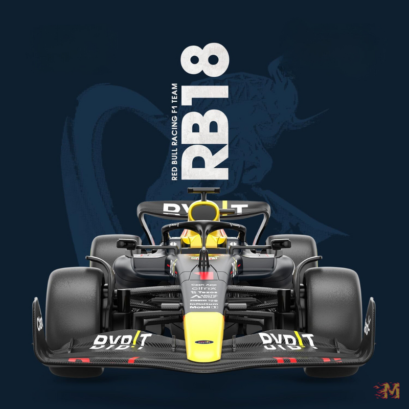 Carrinho de Controle Remoto Fórmula 1 Red Bull Racing RB18