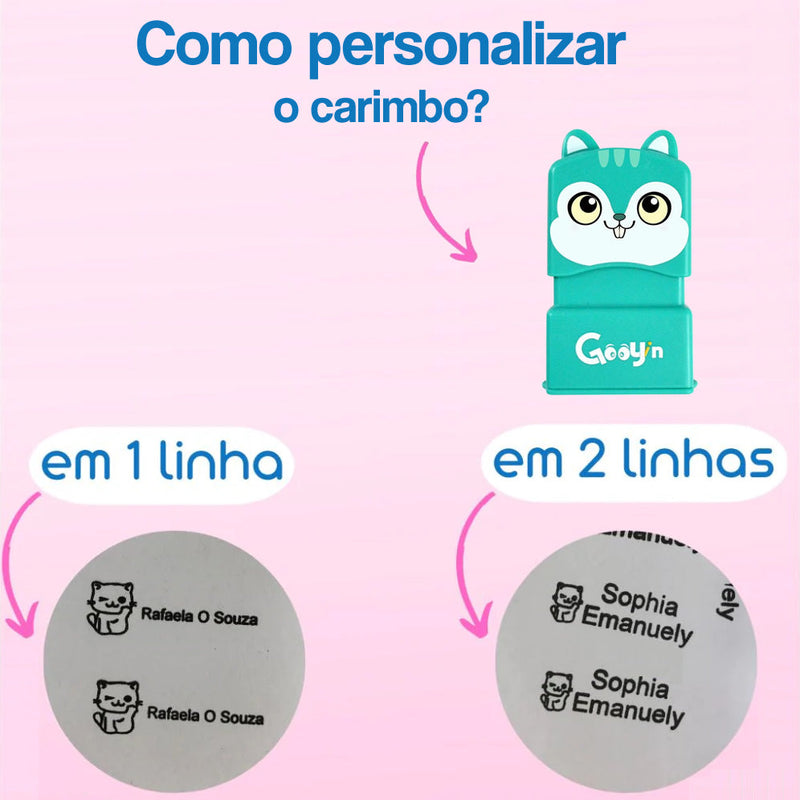 Carimbo Personalizável para Roupas [Frete Grátis]