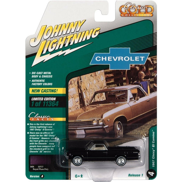 Miniatura 1967 Chevy El Camino (R1A) 1/64 | Johnny Lightning (Classic Gold Collection)