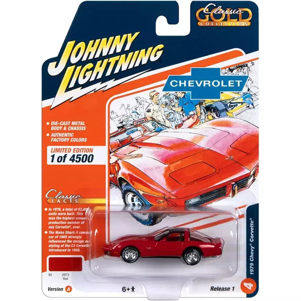 Miniatura 1979 Chevrolet Corvette (R1A) 1/64 | Johnny Lightning (Classic Gold Collection)