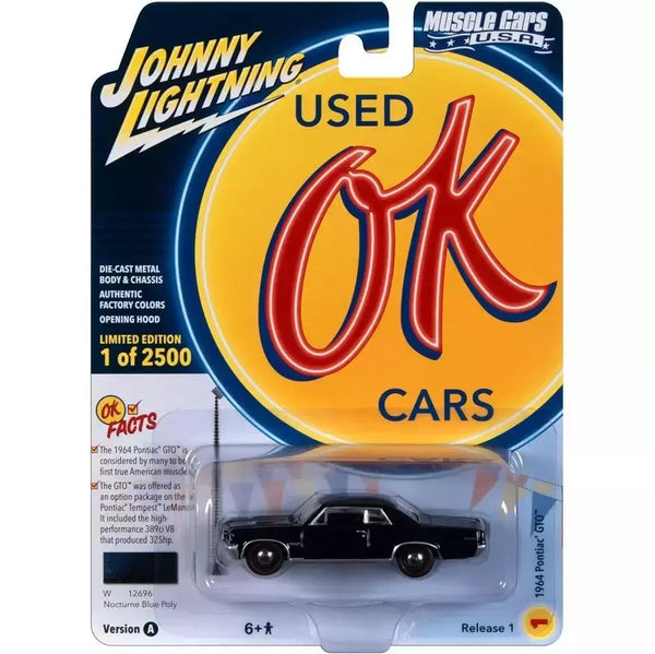 Miniatura 1964 Pontiac GTO (R1A) 1/64 | Johnny Lightning (Muscle Cars USA) (OK Used Cars)