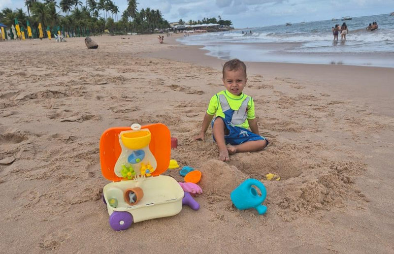 Mala de brinquedo de areia Baleia