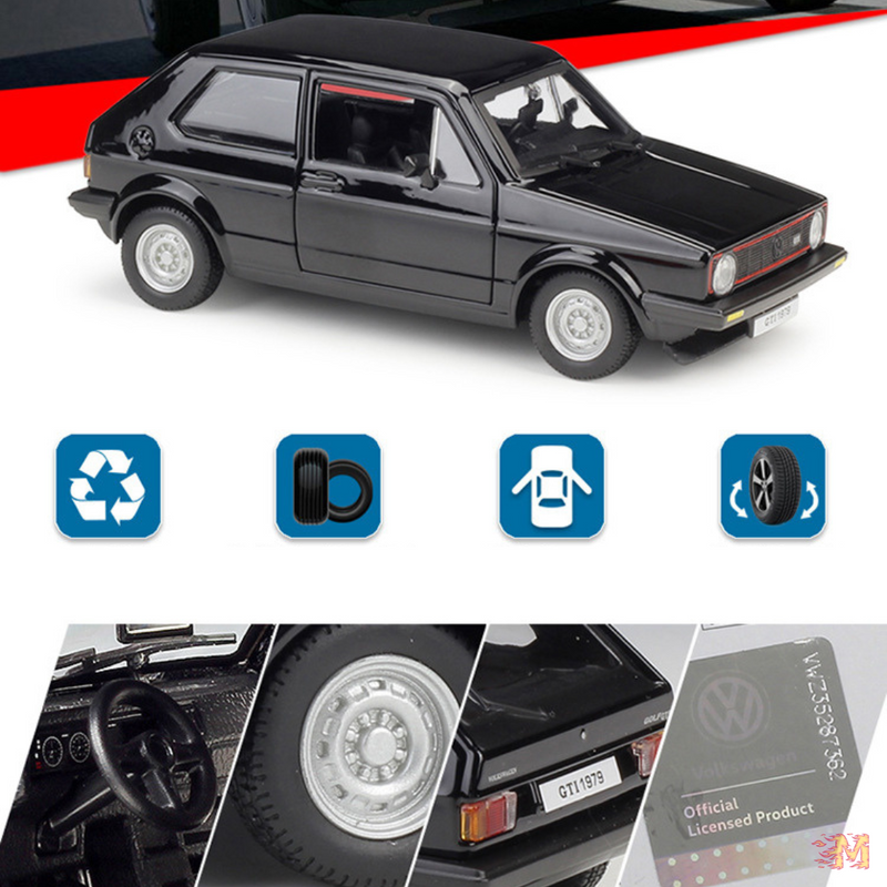 Miniatura de Carro Volkswagen Golf MK1 GTI 1979 - 1/24