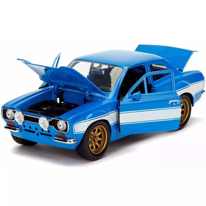 Miniatura Brian's Ford Escort RS2000 1/24 | Jada Toys (Velozes e Furiosos)